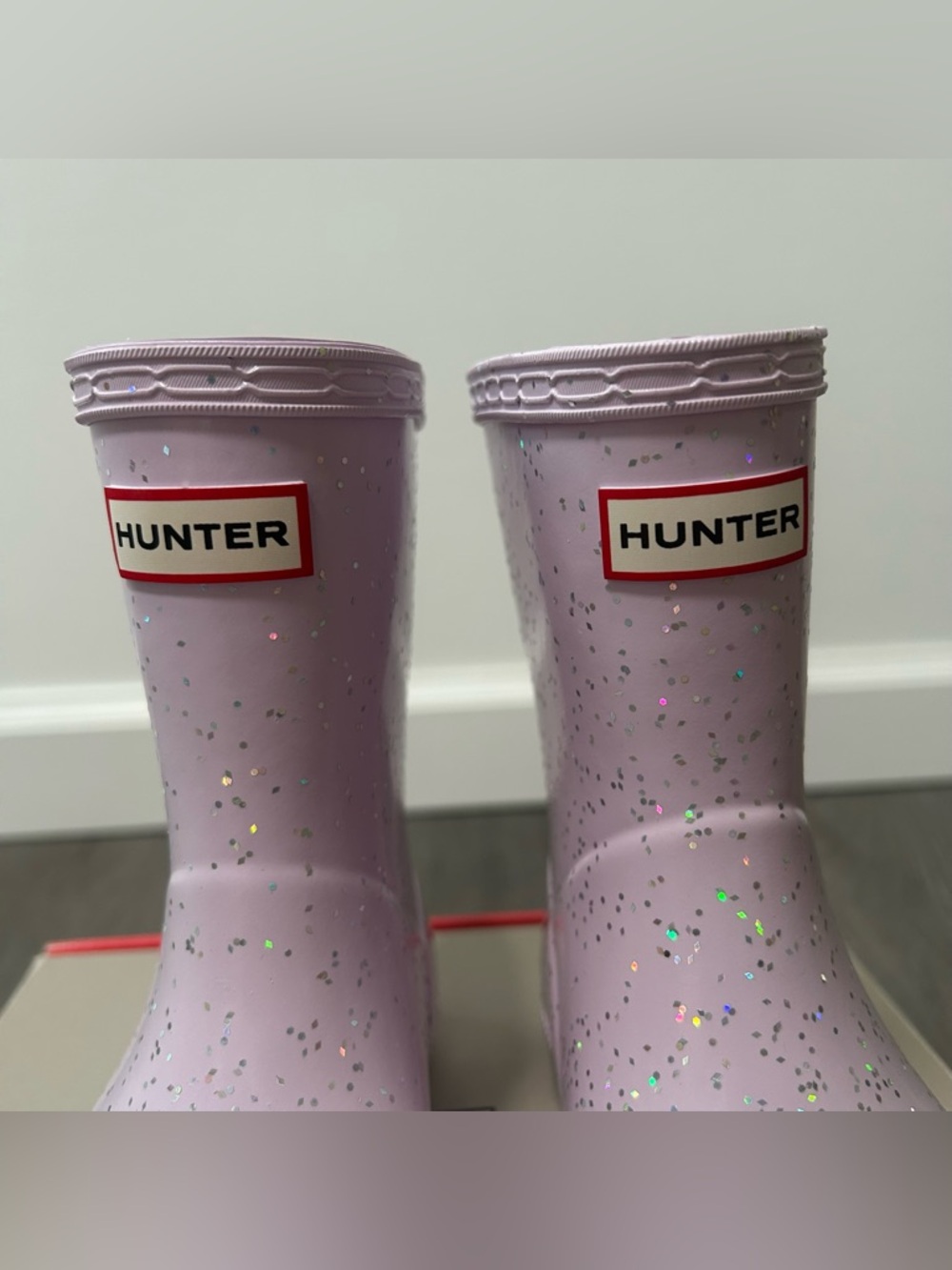 NEW Hunter Little Kids First Classic Rain Boots Mauve Girls Sz US 6B 7G - Picture 5 of 14